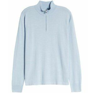 NWOT 2XL Nordstrom Men's Shop Tech-Smart CoolMax® 1/4 Zip Sweater Skyway…